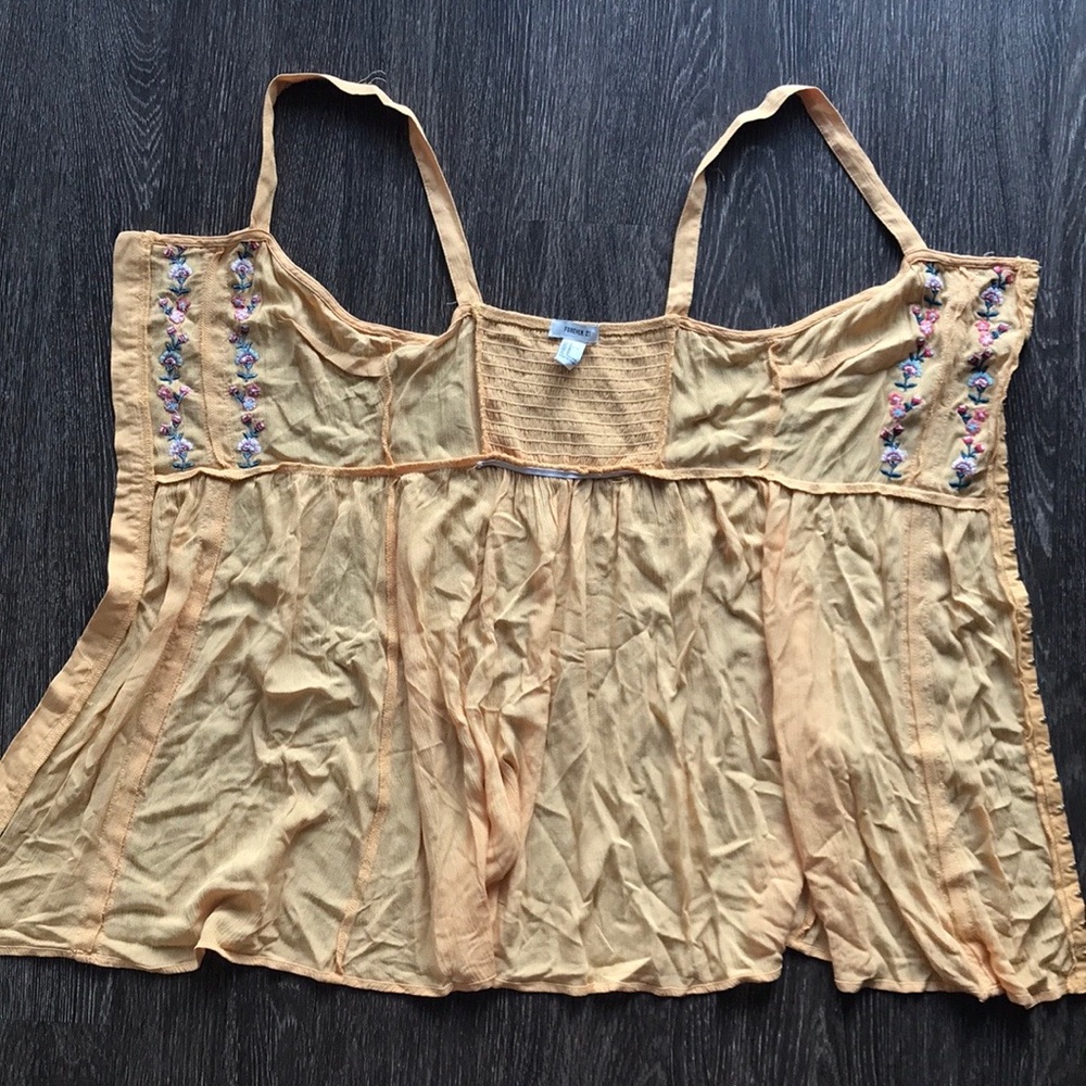 SOLD ✨ F21 Sunny Floral Embroidered Corset Hook D… - Picture 6 of 13